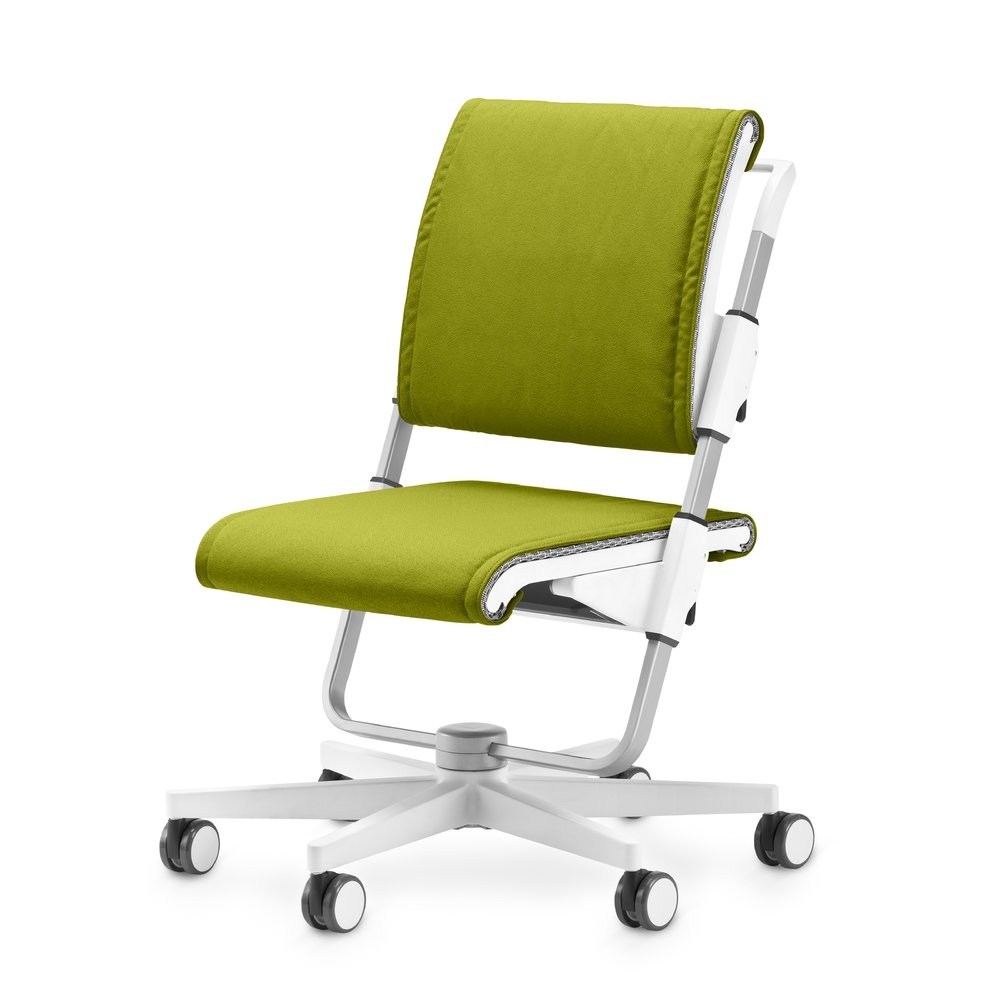 white cushion office chair