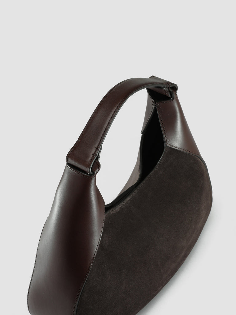 SADDLE 014 - Brown Leather Hobo Bag