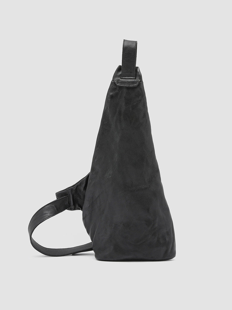 Men's Black Leather Backpack: OC PACK – Officine Creative EU