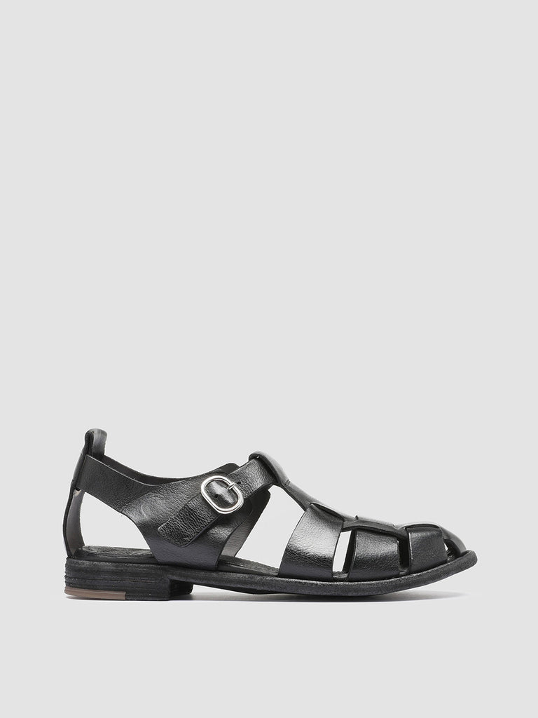 Officine Creative Fidel 007 leather sandals - Black