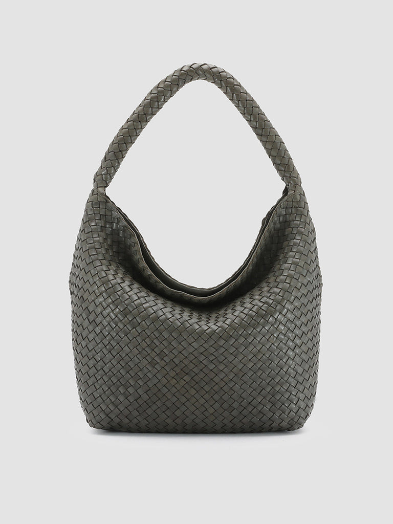 Cream Woven Hobo Bag Handwoven Hobo Bag Woven Leather Hobo 