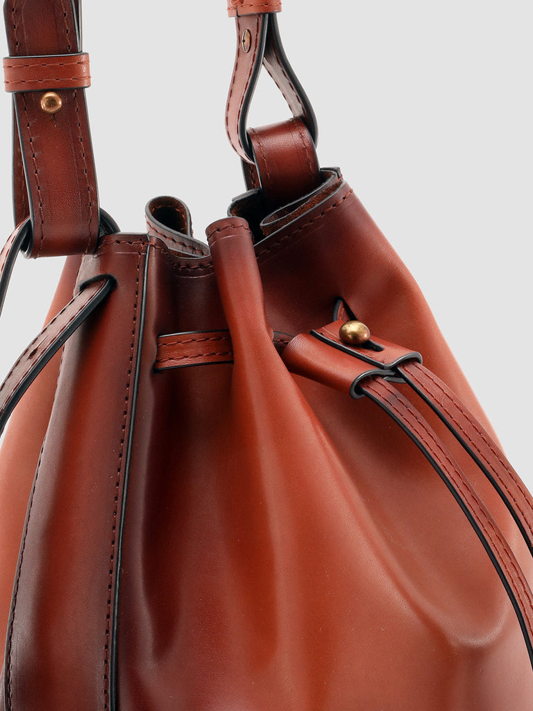 Women's Taupe Leather Hobo Bag: SADDLE 014 – Officine Creative EU