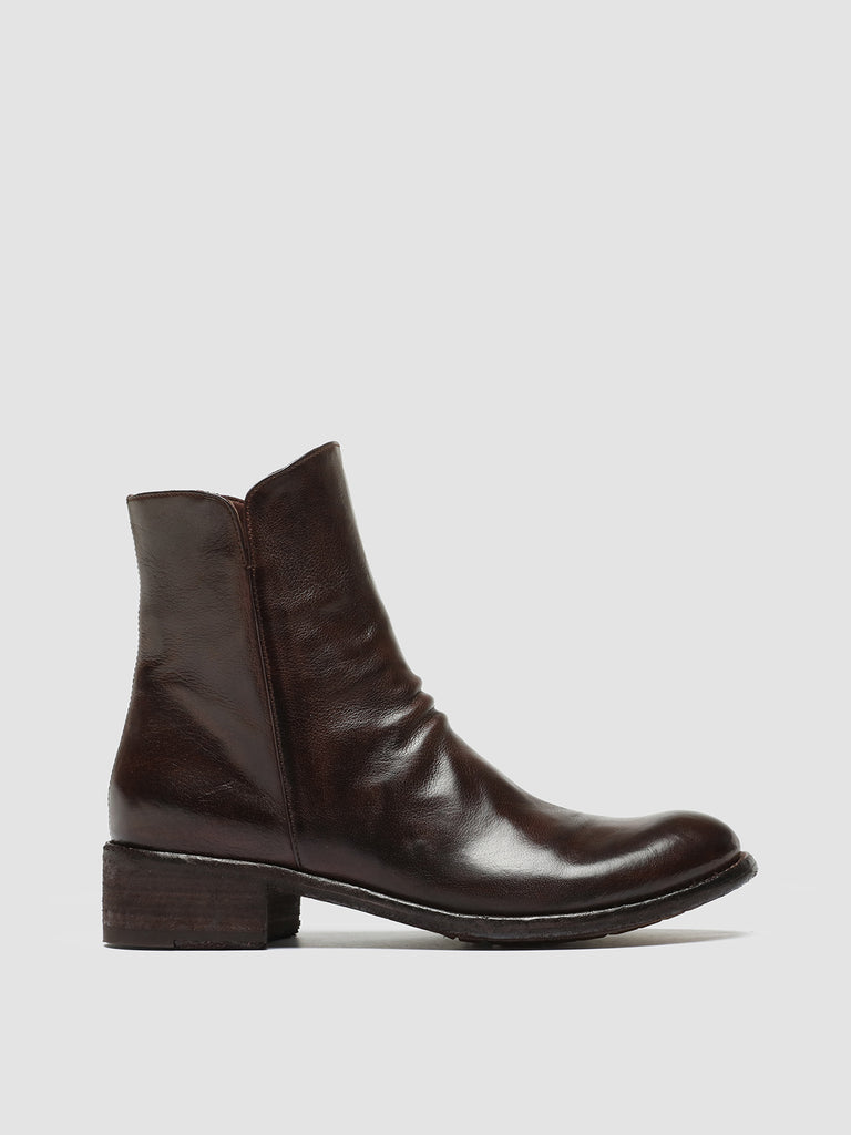 Women's Brown Leather Boots LISON 036 – Officine Creative EU