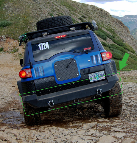 fj cruiser rear bumper guard