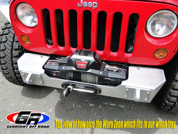 GenRight Jeep JK Front Syubby Winch Bumper - Aluminum – iDeal Off-Road