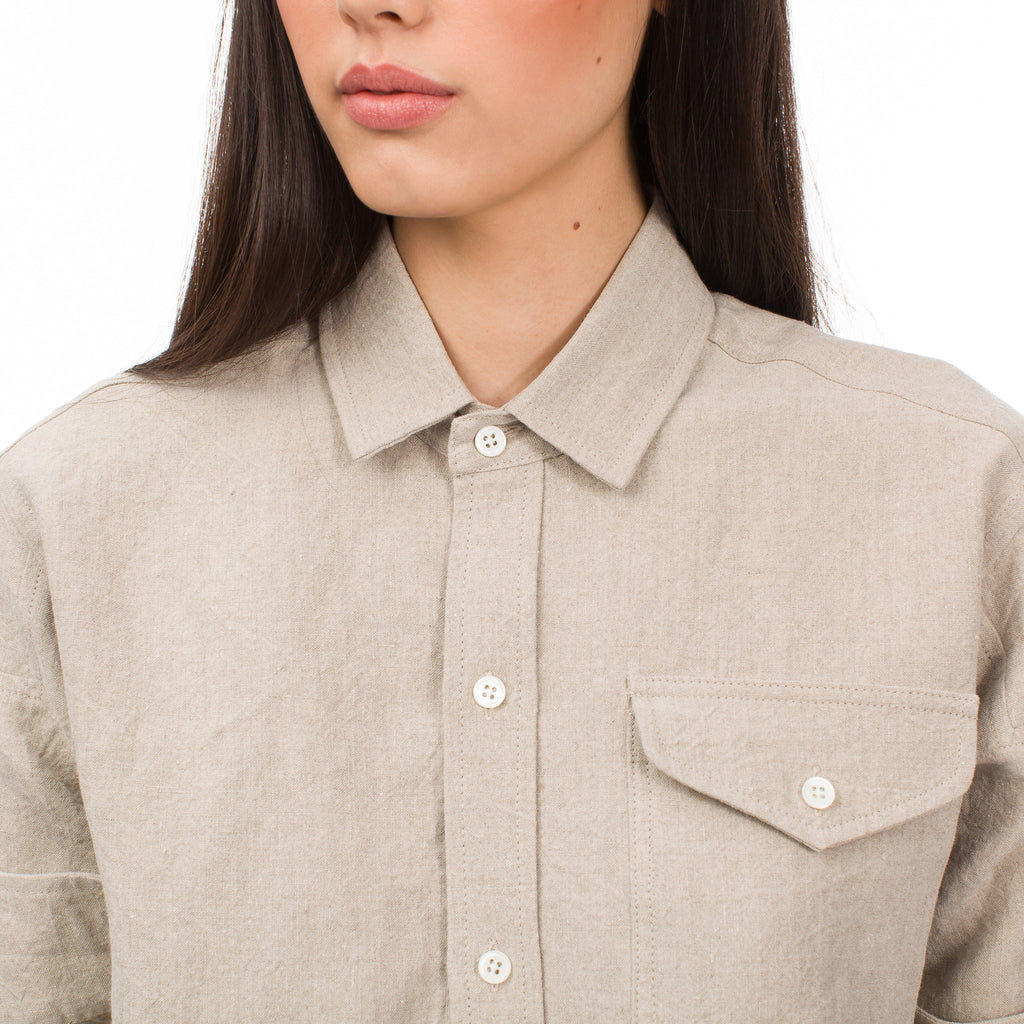 blluemade french linen pullover workwear flax
