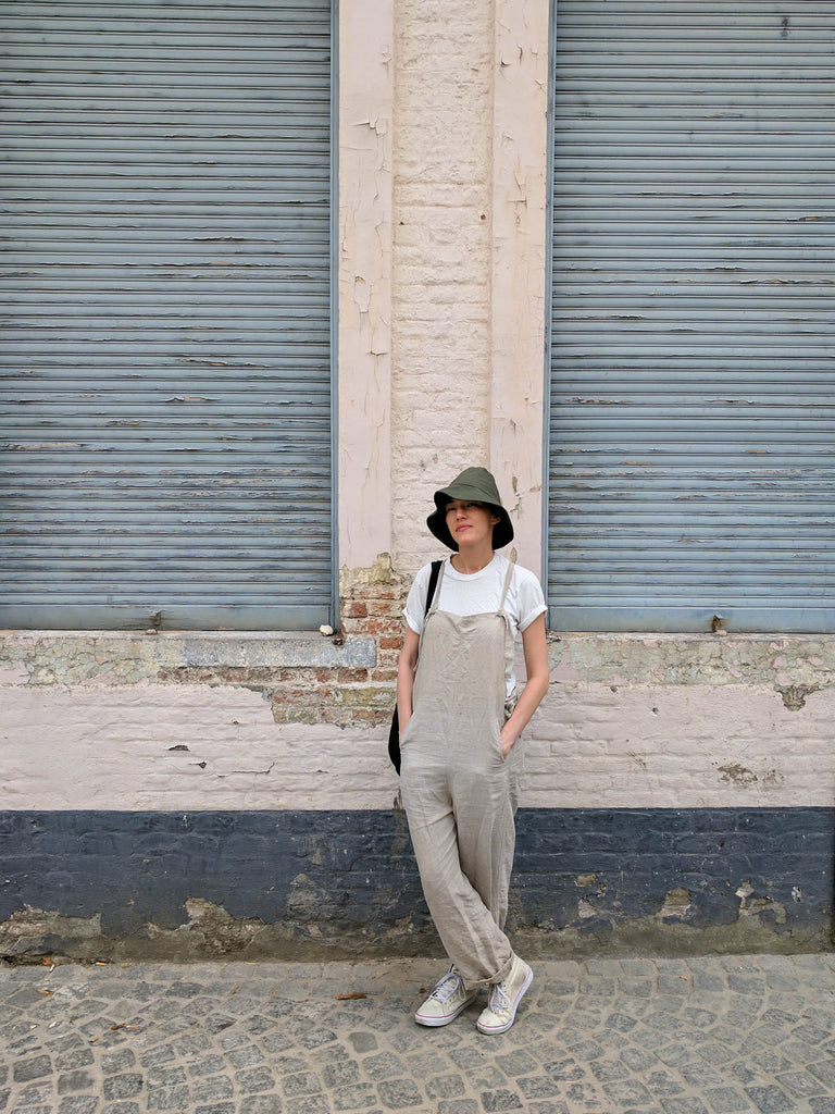 Belgium, color story, flax, linen, Bruges, Stonewashed Flax Overalls, blluemade, Blluemade