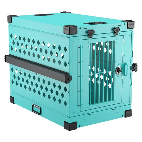 teal size 450 x-large collapsible impact dog crate