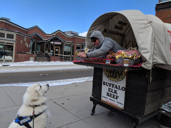 chief visiting food truck