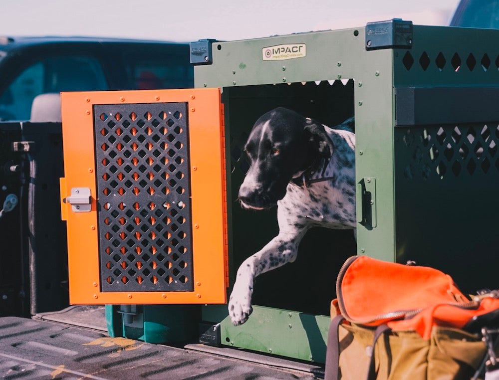 od green and orange impact crate