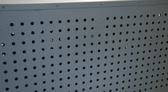 round ventilation holes on high anxiety impact dog crate