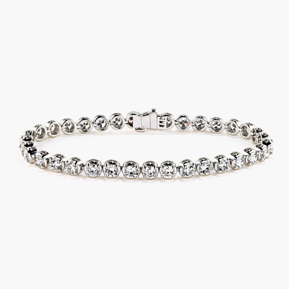 Gianna - Princess Cut Diamond Tennis Bracelet – Gem Jewelers Co.