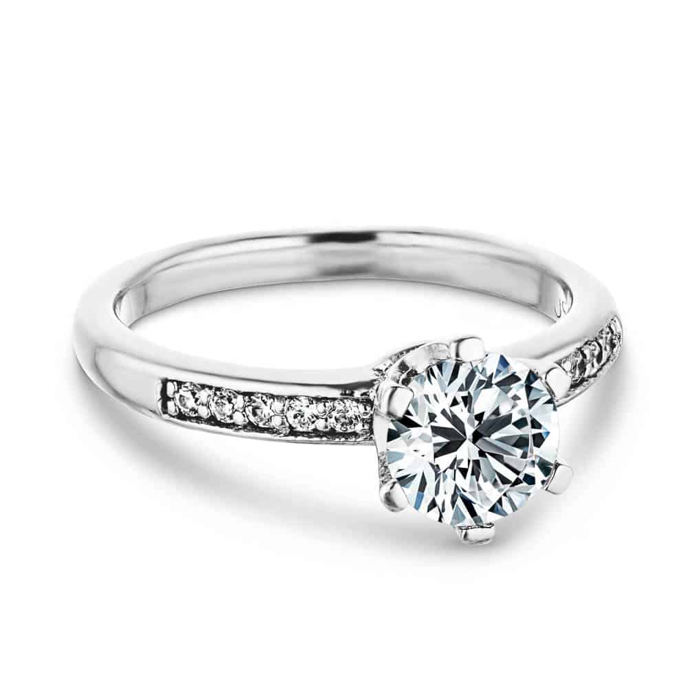 Crown Vintage Engagement Ring