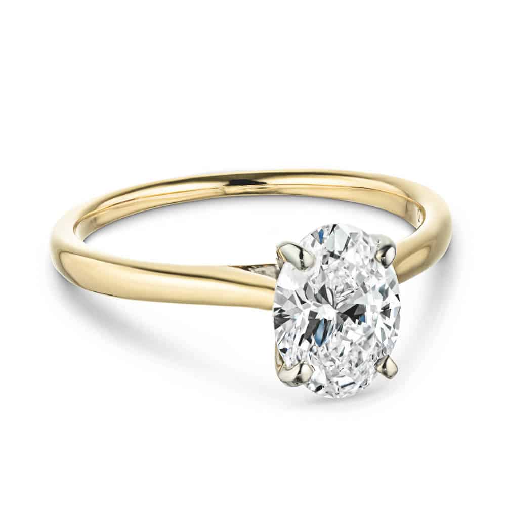 Lab Grown Diamond Dior Solitaire Stackable Ring  MiaDonna