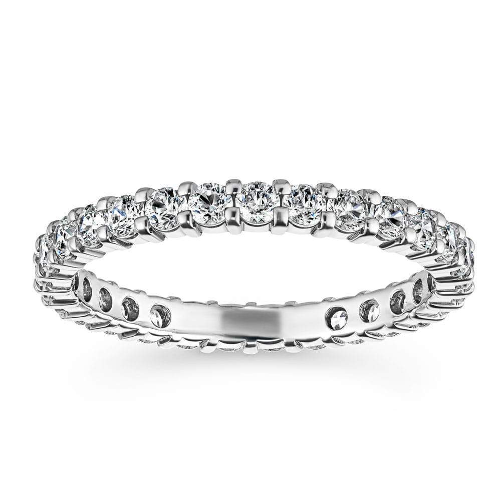 5.10 carat Oval Lab Diamond Close Basket Eternity Band