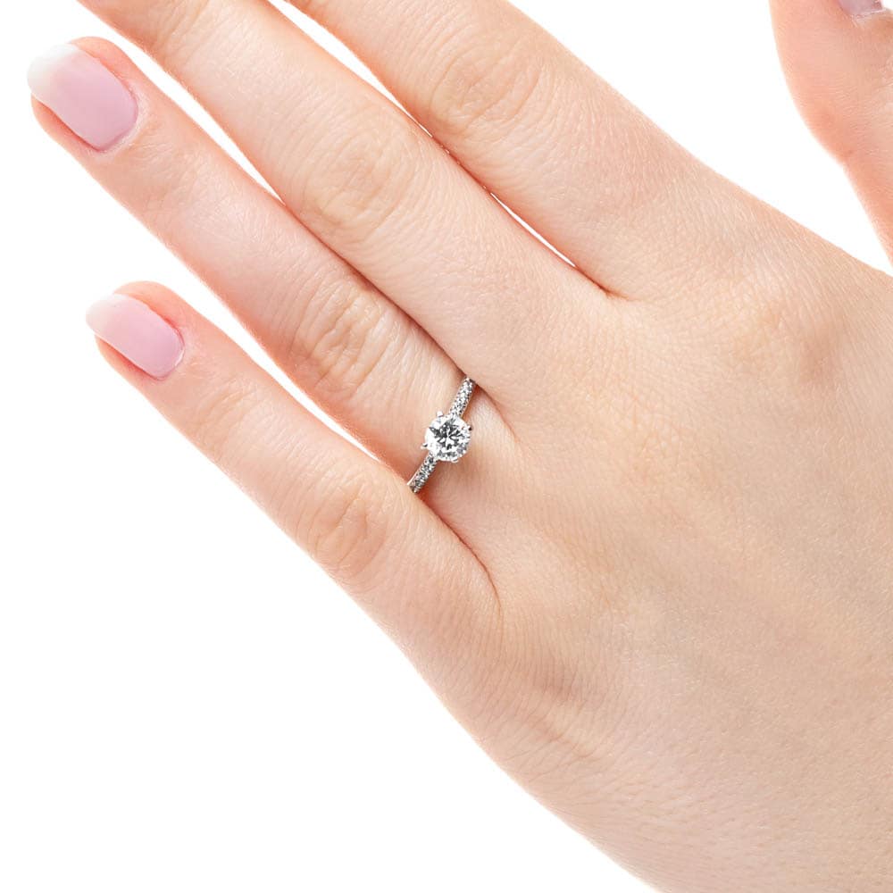 Hope Accented Engagement Ring