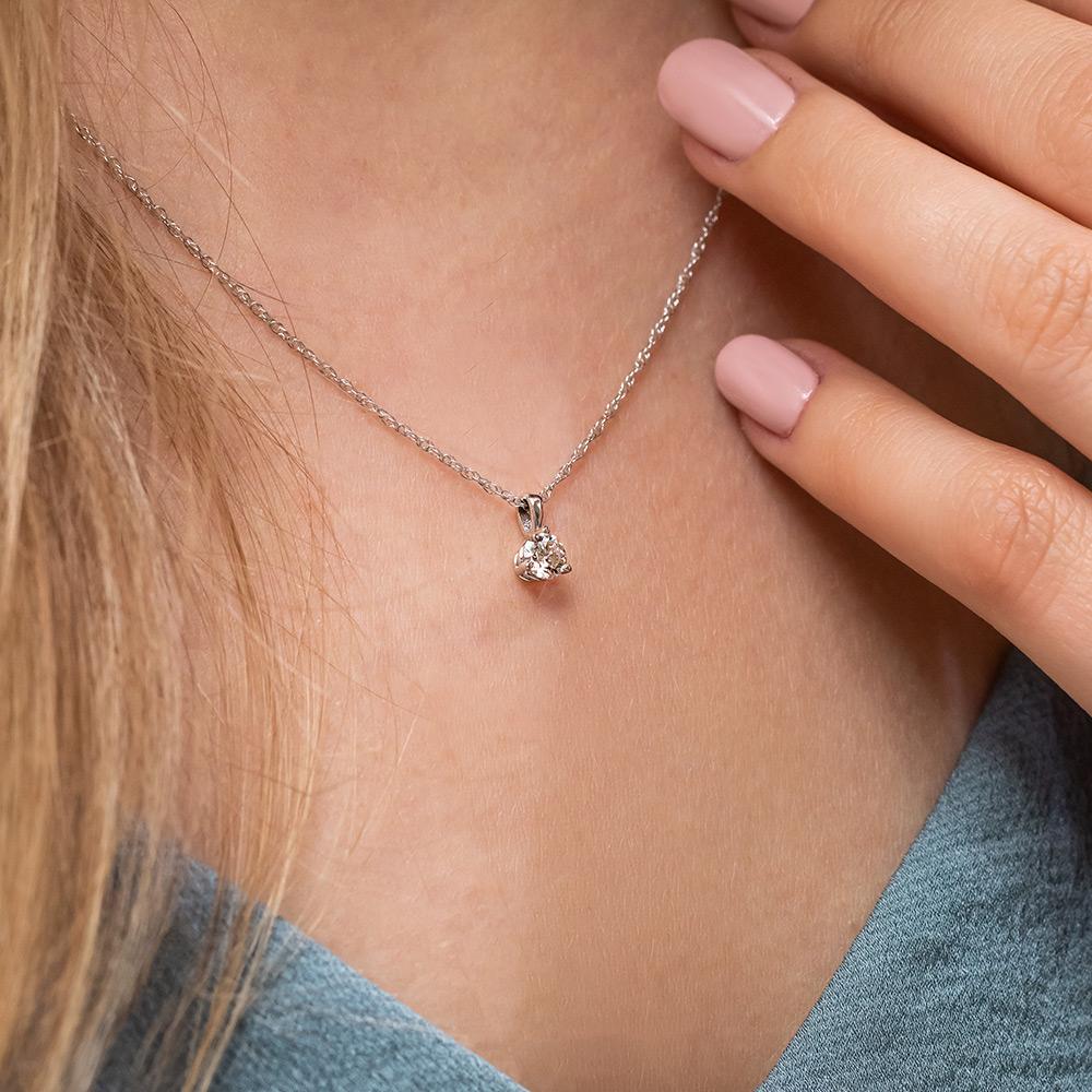 martini diamond necklace