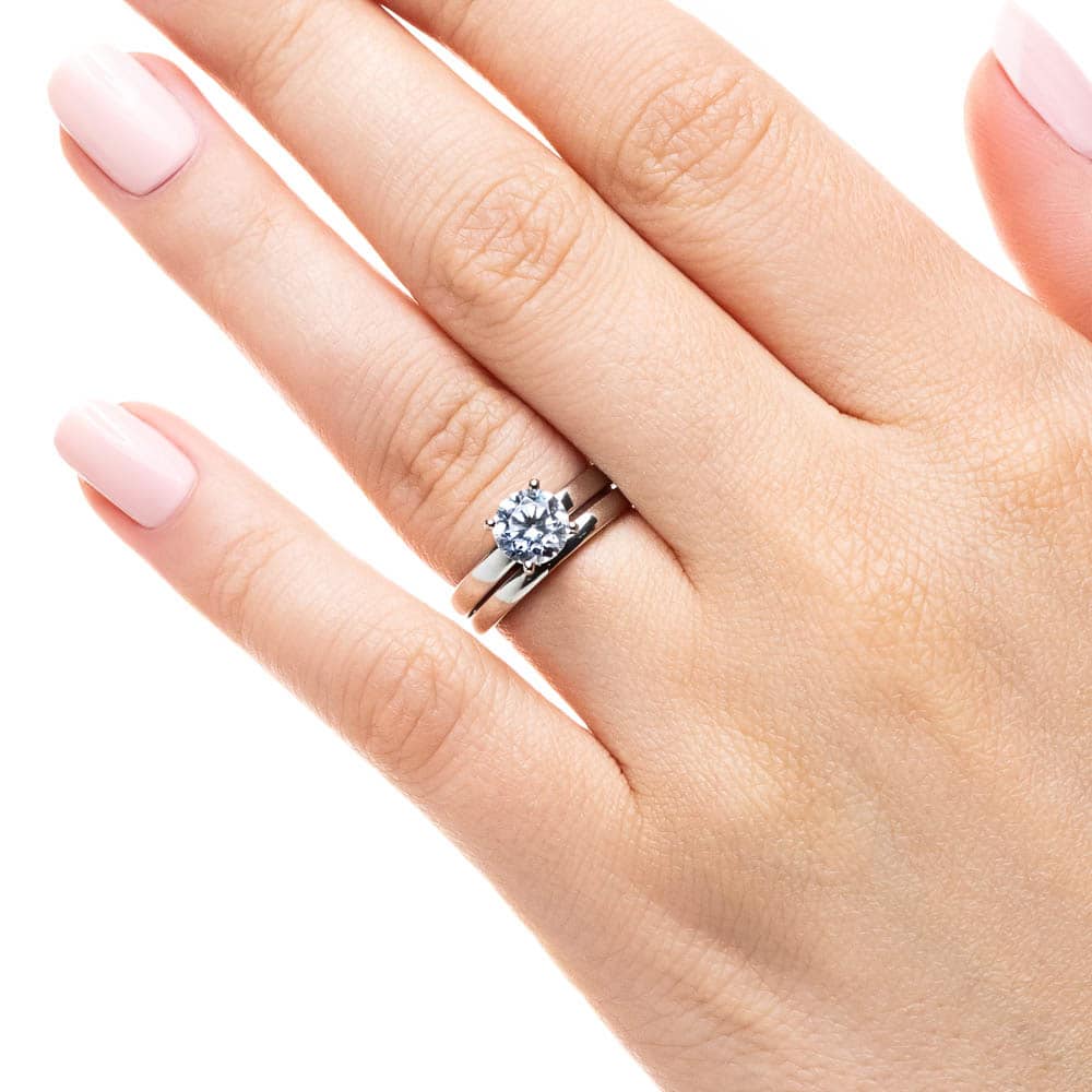 simple solitaire bridal set