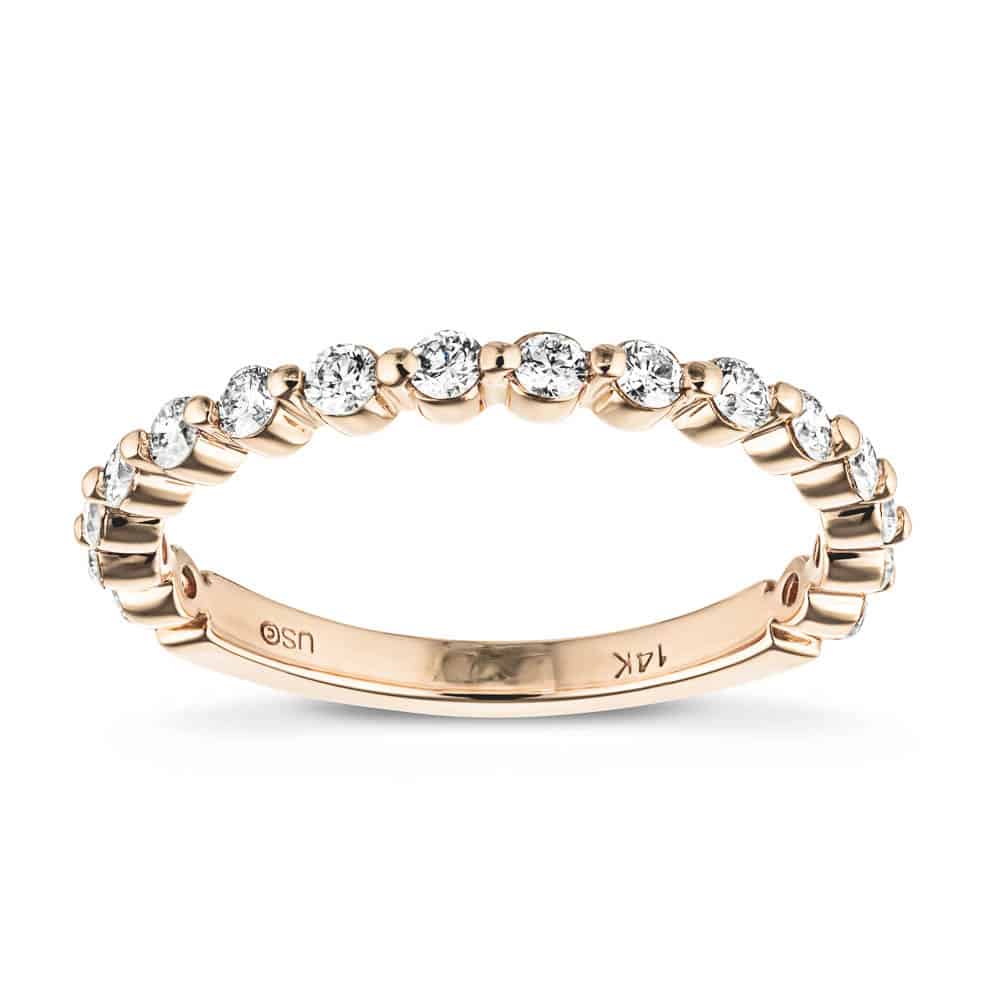 Claw Diamond Band: Odyssey Wedding Band Rose Gold / 14K / Lab Grown