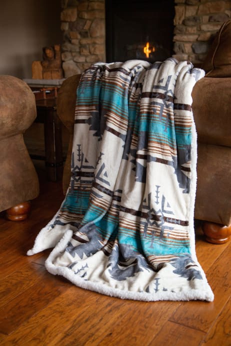 mountain throw blanket