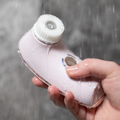 MAGNITONE London BareFaced2 Vibra Sonic Cleansing & toning Brush use in the shower with any cleanser