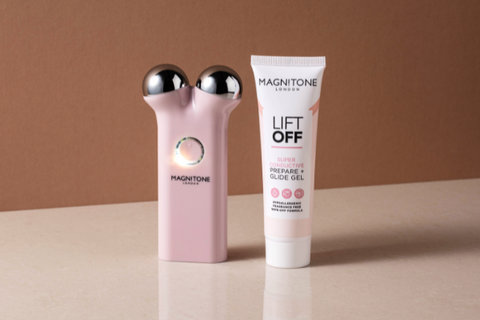 MAGNITONE LiftOff Microcurrent Facial Toning Device and Superconductive Gel