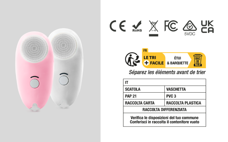 Recycling information for MAGNITONE FirstStep Cleansing Brush