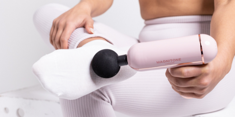 3 Reasons why you need a massage gun | MAGNITONE Beat It Deep Tissue Massage Gun for aching feet and foot pain