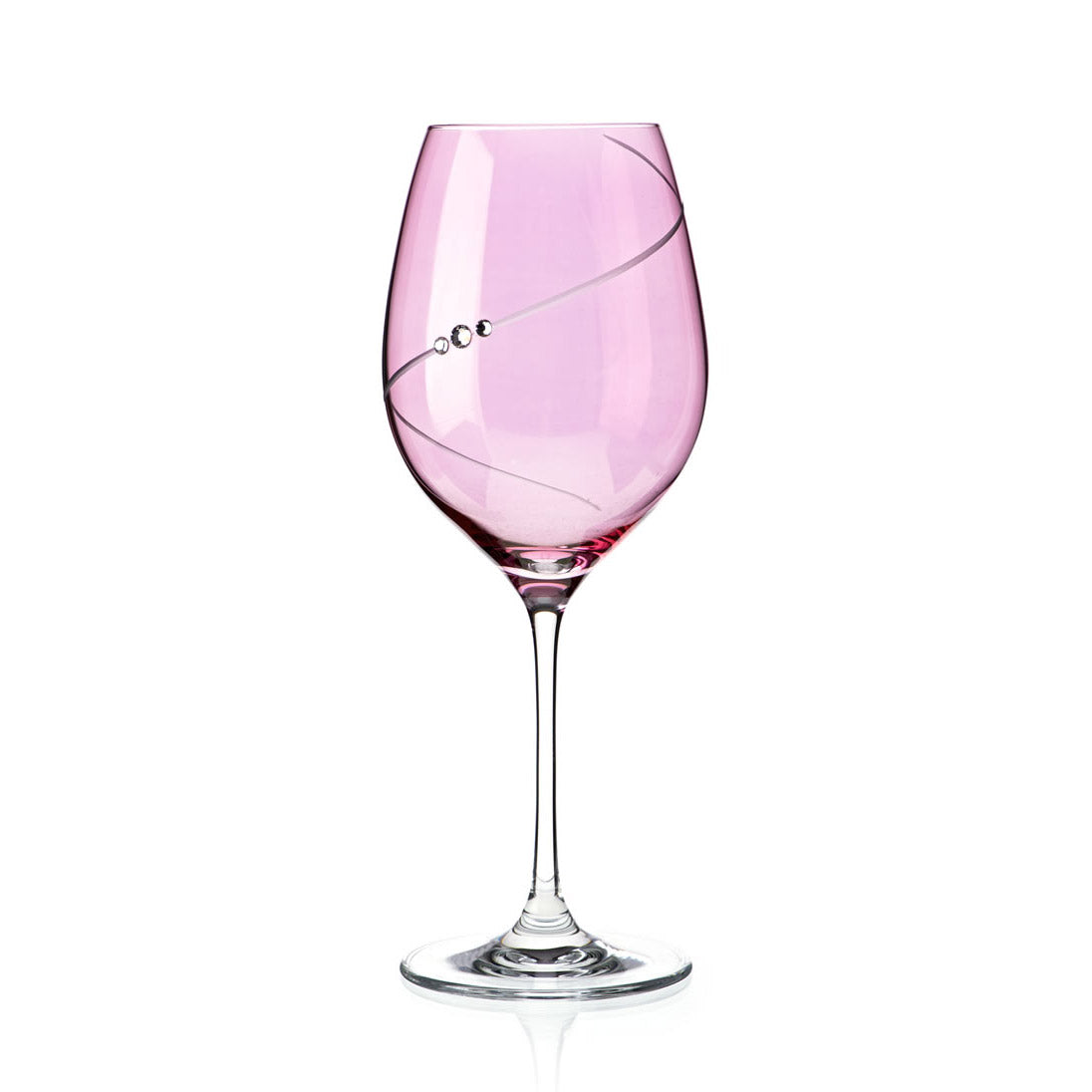 pink wine glasses