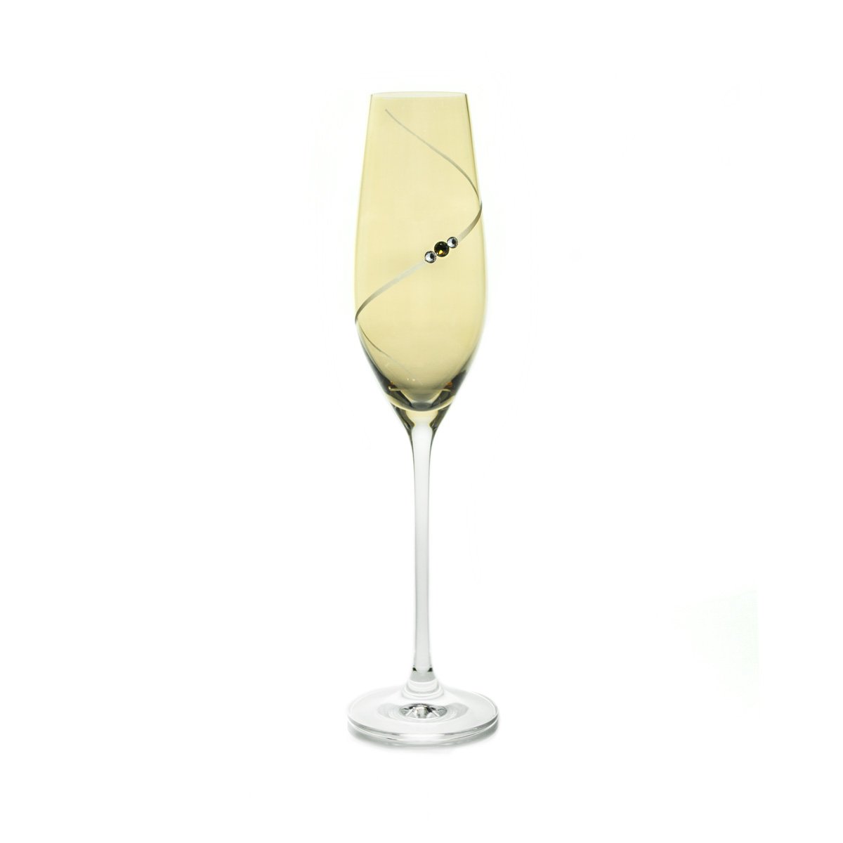 amber champagne glasses