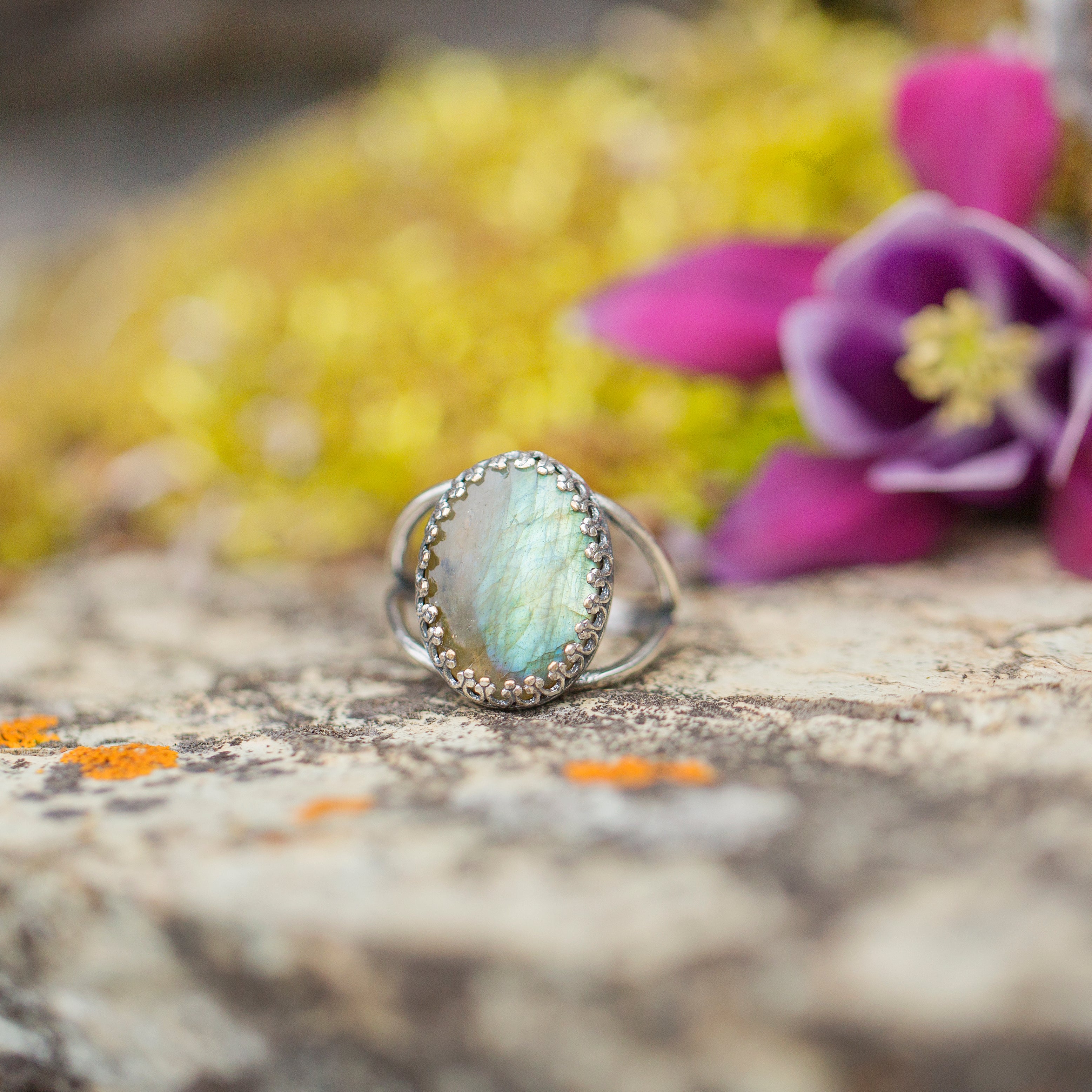 sterling silver moonstone ring 