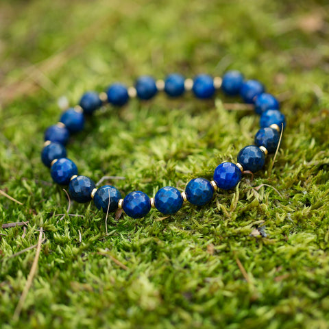 lapis meaningful gemstone bracelet