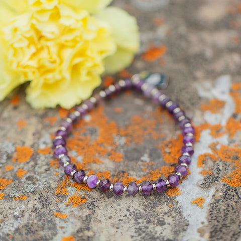 amethyst meaningful gemstone bracelet