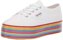 Superga Women's 2790 Multicolor COTW Sneaker, White/Multi, 39 M EU (8 US)