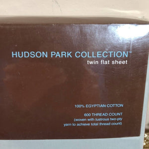 Hudson Park 600 Tc Solid Cotton Twin Flat Sheet
