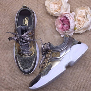 G by Guess SIlver/Gold Sneakers