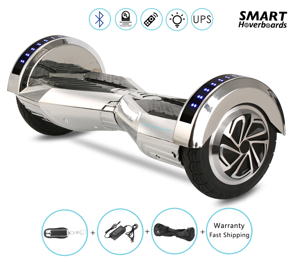 Chrome Gold Hoverboard with Bluetooth Speaker for Kids for ...