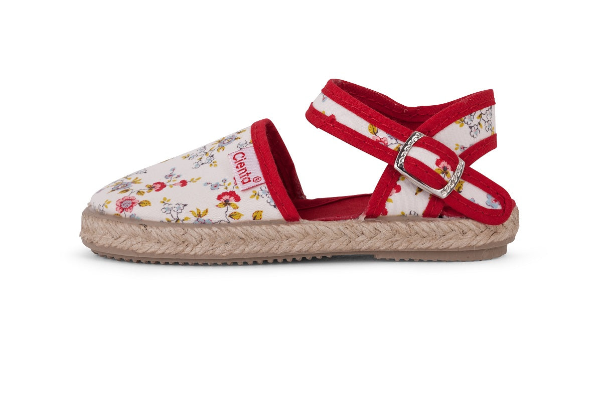 Indstilling Vejhus foredrag Espadrilles floral red I girls I toddler shoes I Made in Spain - Cienta Shoes  Australia