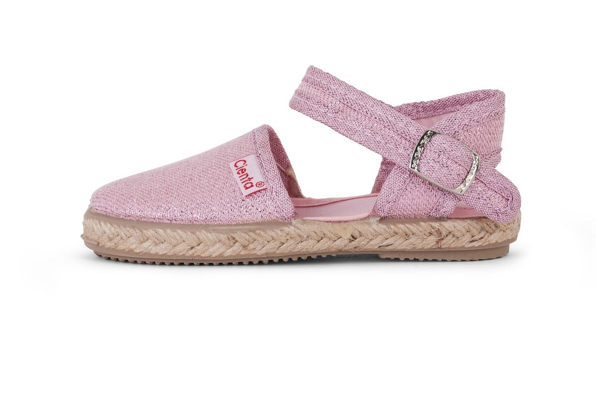 Espadrilles pink sparkle I girls I toddler shoes I Made in Spain - Cienta