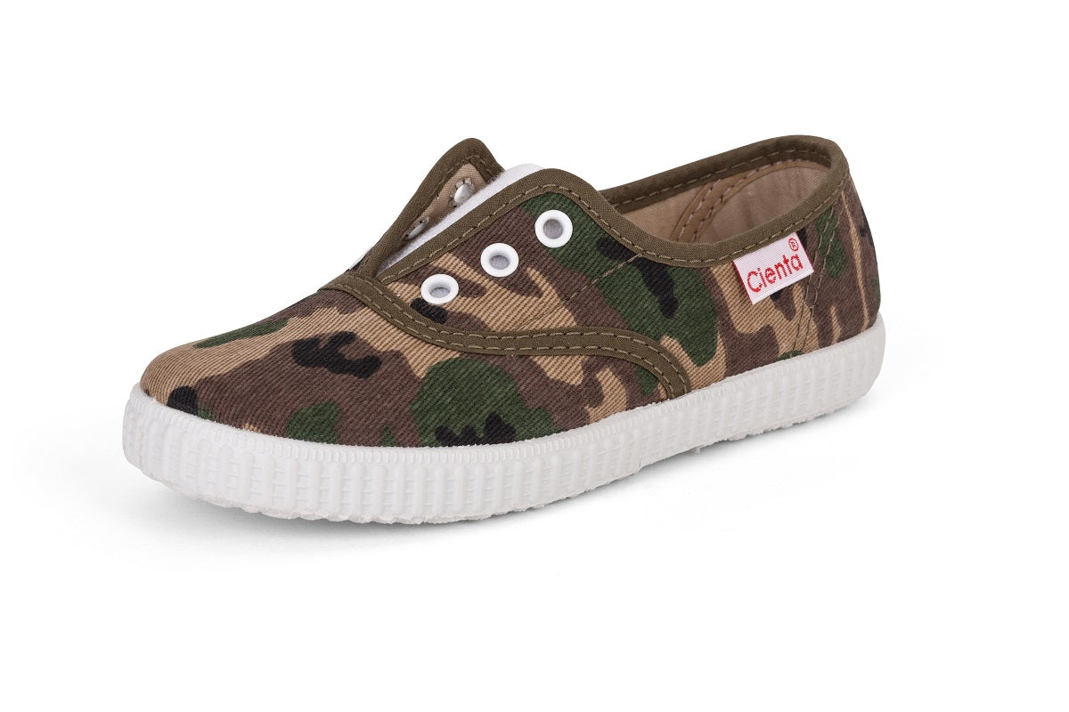 Slip on canvas shoe camo I Boys shoes I Made in Spain - Cienta Shoes ...