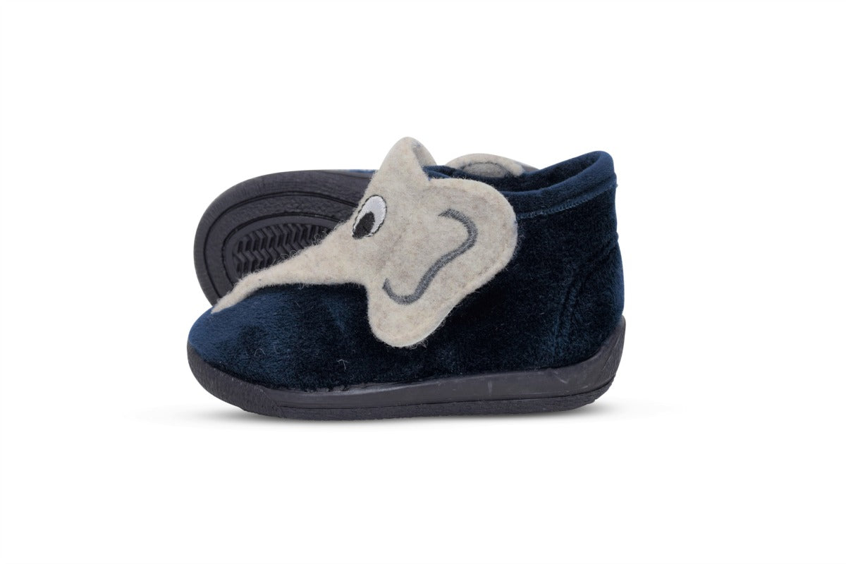 Elephant slippers navy - soft \u0026 warm 