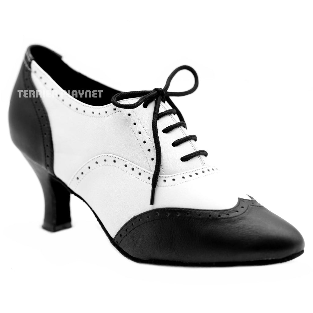 dance shoes black and white