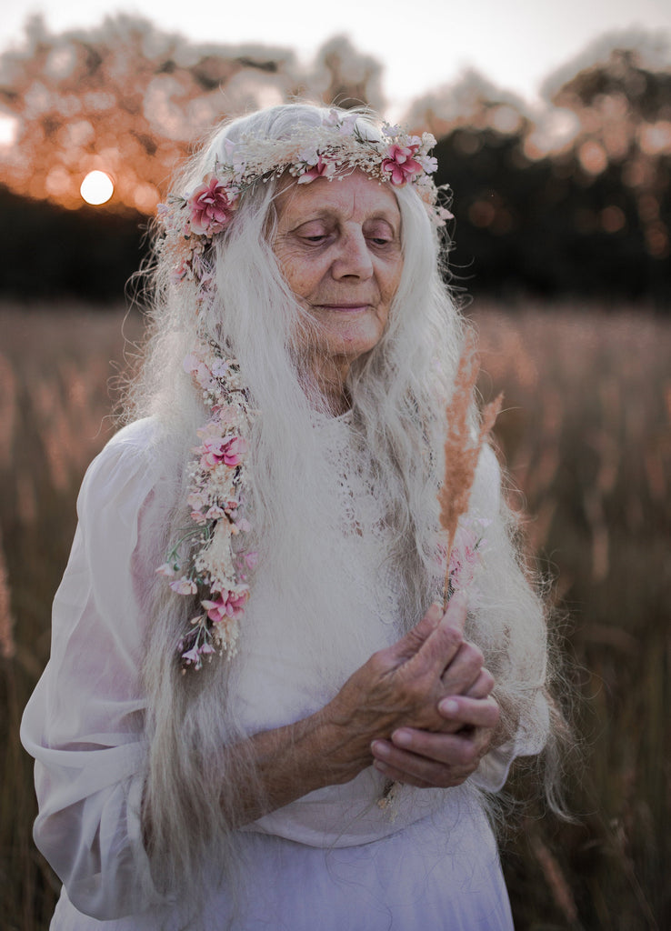 Flower Fairy Hair Garland Wedding Hair Flowers Head Wreath Flower Crown Pink White Bridal Wreath Fairy Wreath Floral Hair Crown