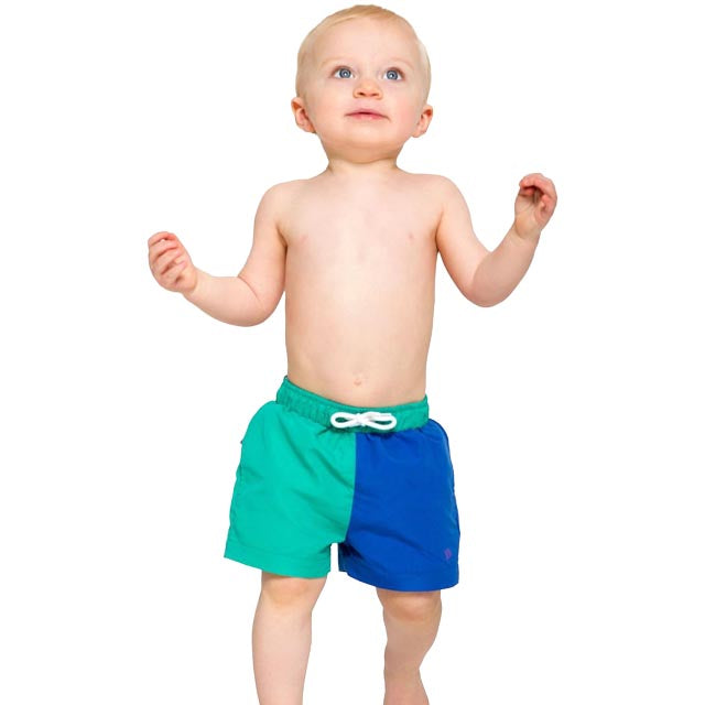 Bañador bolsa impermeable bebé/niño verde azul – Va de pekes