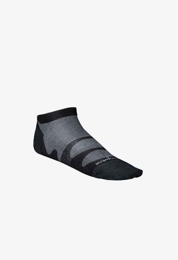 Thought Black Trainer Socks for Men - SPM384