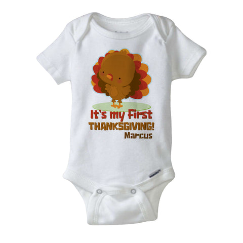 my 1st thanksgiving onesie