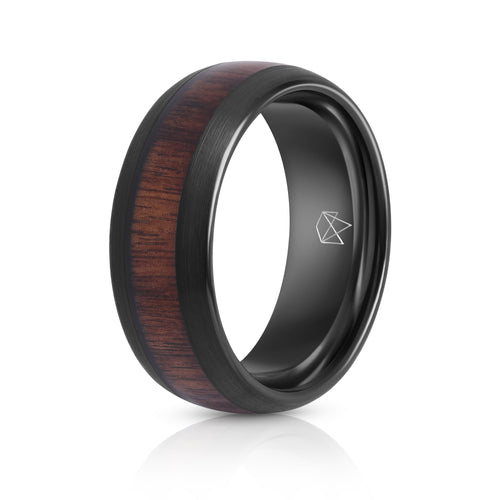 Black Tungsten Ring - Ironwood - EMBR