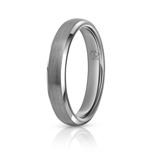 Minimal Ring in Brushed Silver