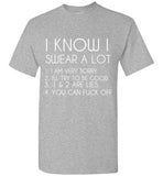 I Know I Swear A Lot – tshirtunicorn