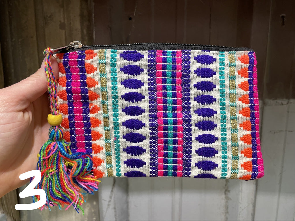 Cosmetic Bag - woven diamonds – Shop with a Mission